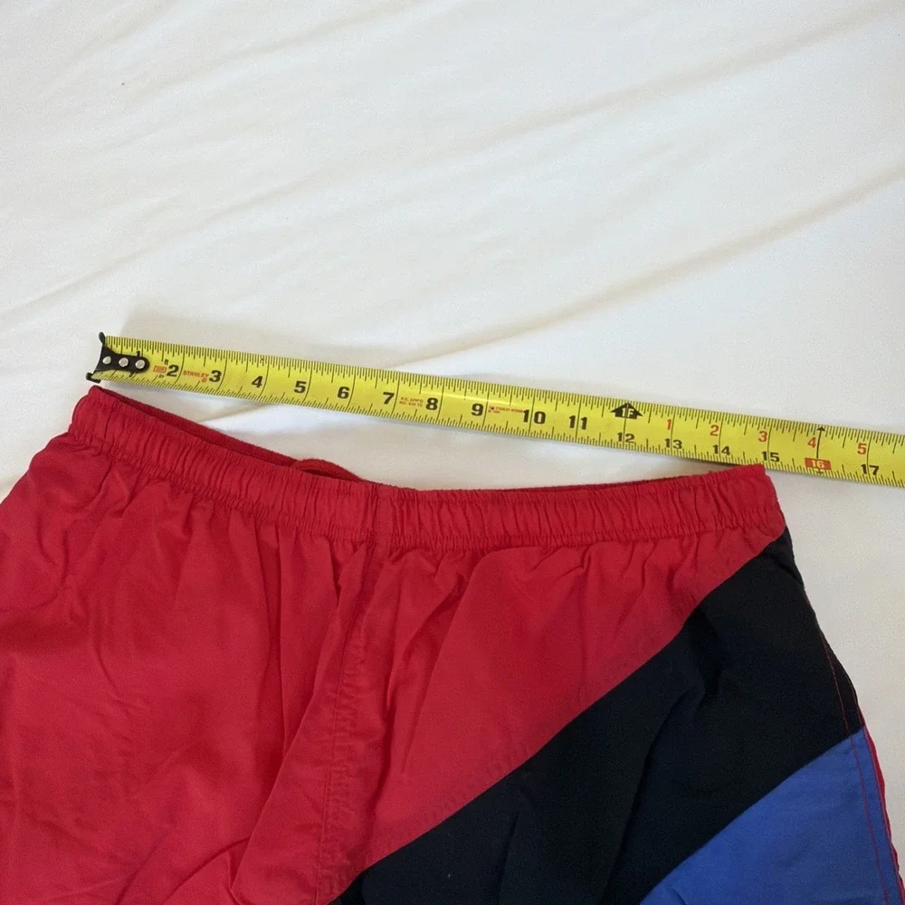 Y2K Vintage St. John's Bay Swim Trunks‎ Multicolor Color Block Mens Size Large